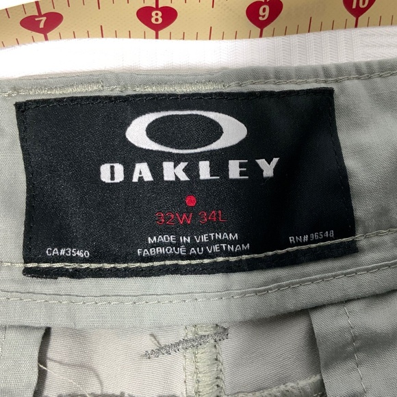 Men's Oakley Lightweight Golf Pants Light Gray 32X32 - Picture 9 of 9